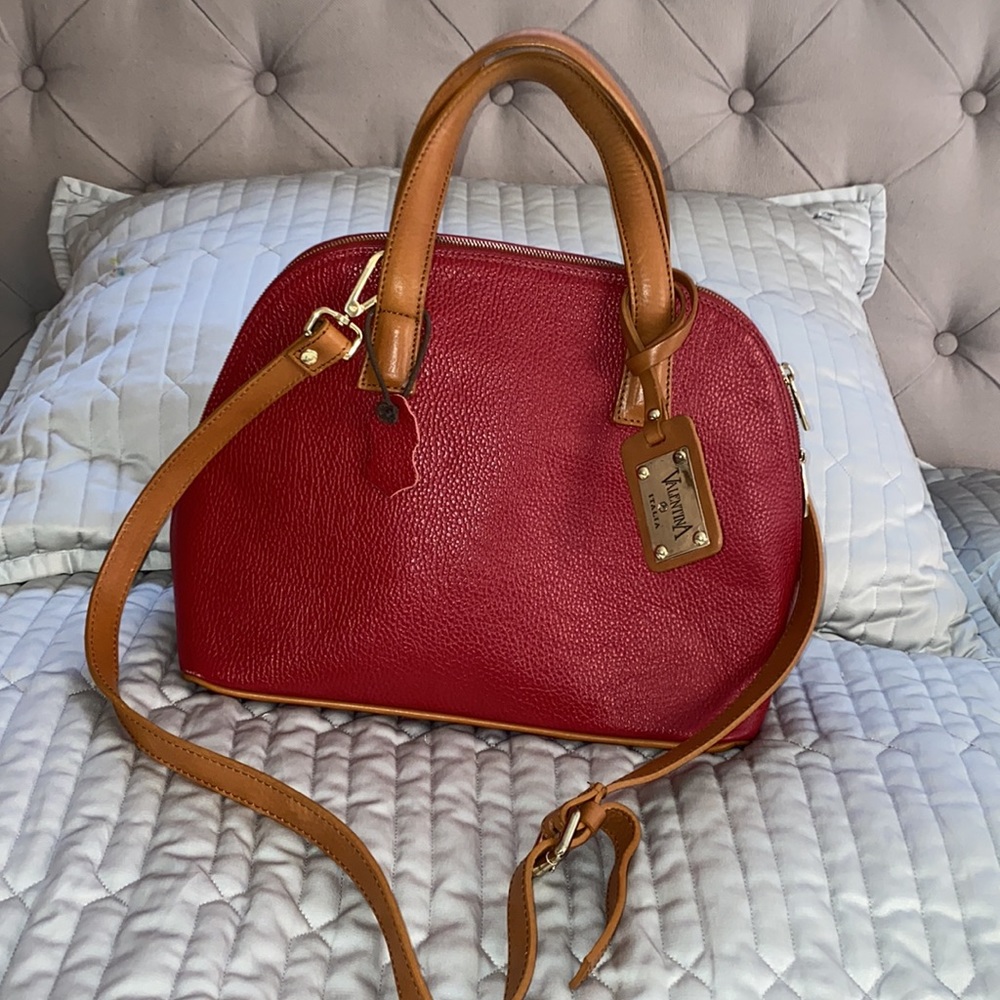 Valentina Italia red handbag